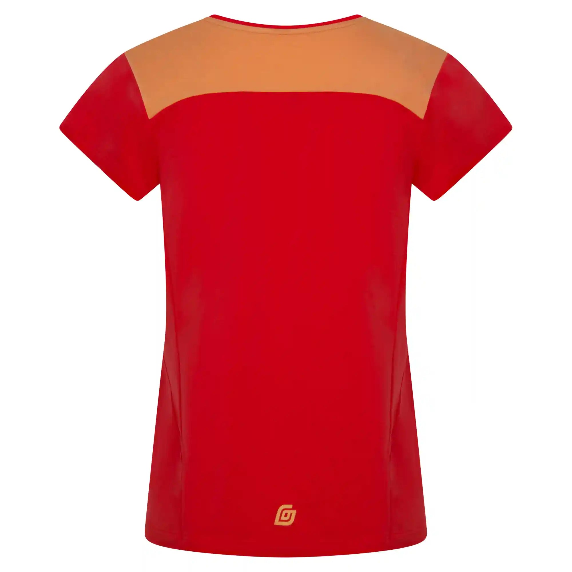 KiiGO T-Shirt in Rot. Fitness, Running, Workout. Stylisches Design aus 100% biologisch abbaubaren Fasern. Atmungsaktiv, schnelltrocknend, hypoallergen.