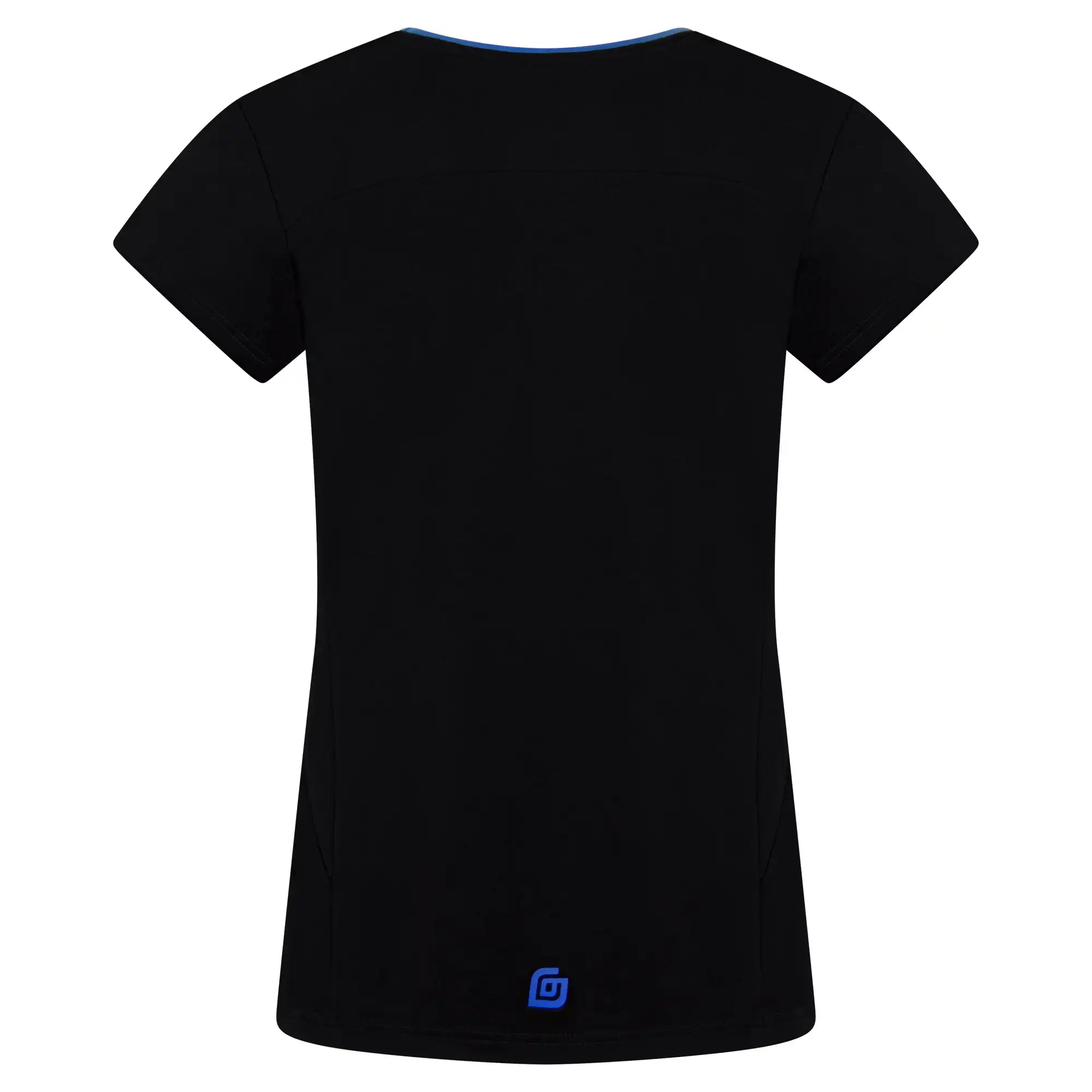 KiiGO Damen T-Shirt in elegantem schwarz. Fitness, Running, Workout. Stylisches Design aus 100% biologisch abbaubaren Fasern. Atmungsaktiv, schnelltrocknend, hypoallergen.