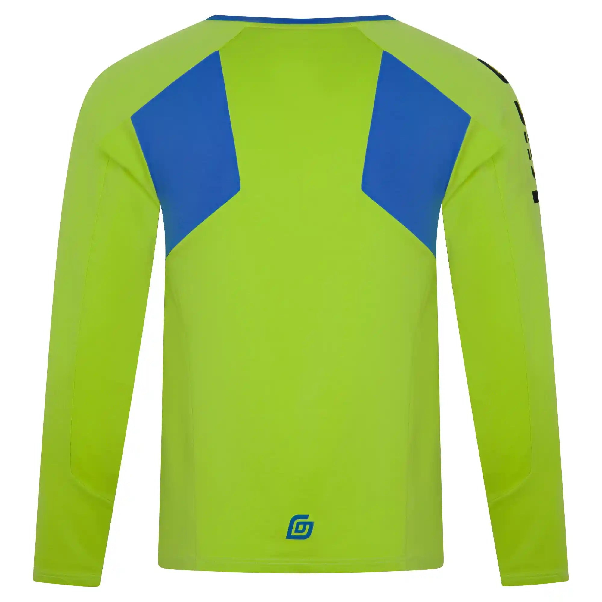 KiiGO Herren Longshirt in knalligem Limepunch. Fitness, Running, Workout. Weich und angenehm auf der Haut, aus 100% biologisch abbaubaren Fasern. Atmungsaktiv, schnelltrocknend, stylisch.