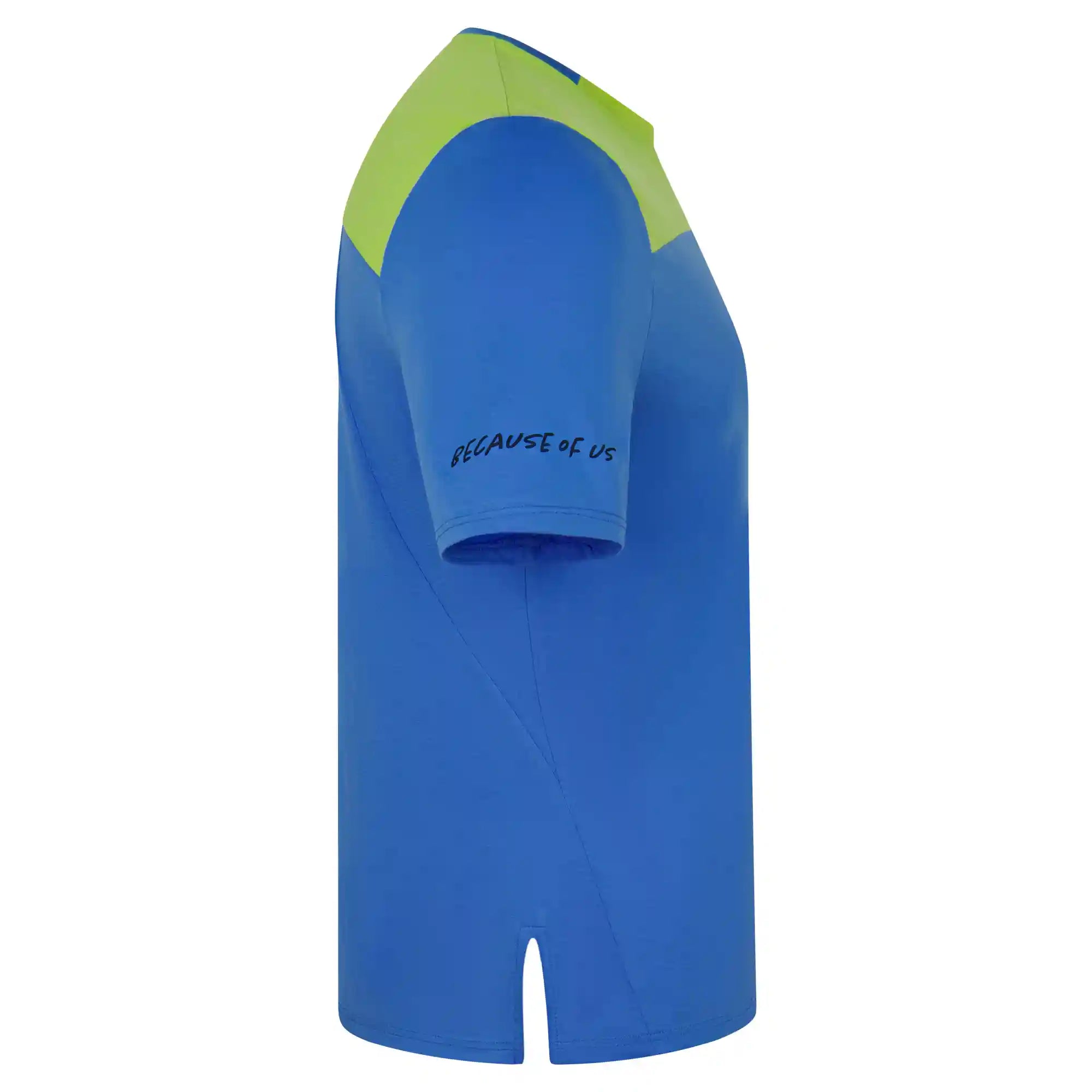 Herren KiiGO Loose-Tee in Blau. Fitness, Running, Workout. Stylisches Design aus 100% biologisch abbaubaren Fasern. Atmungsaktiv, schnelltrocknend, lockerer Schnitt.