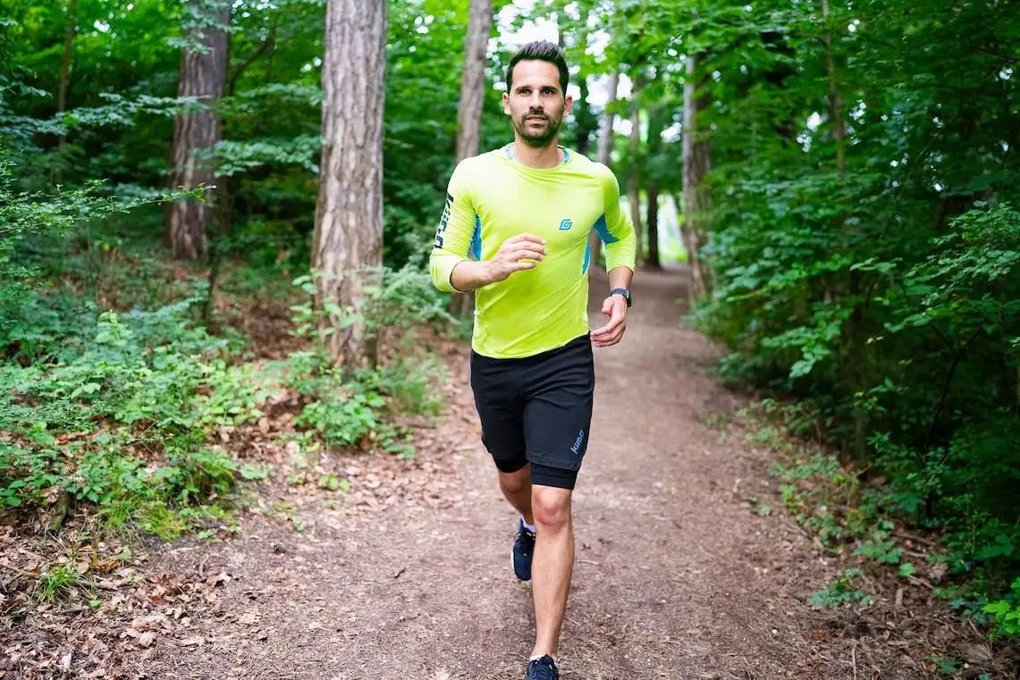 Herren Longshirt Limepunch