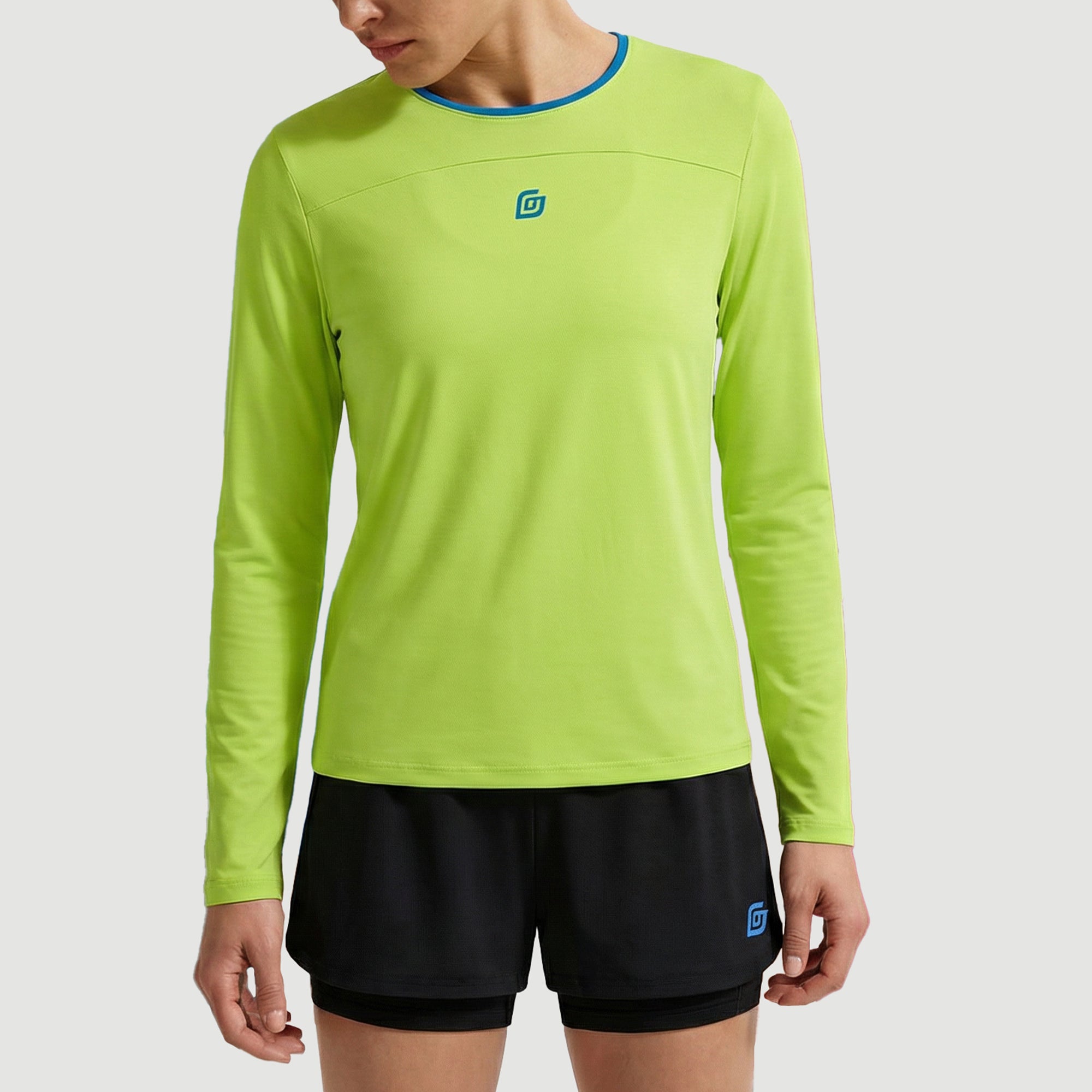 Damen Longshirt Limepunch