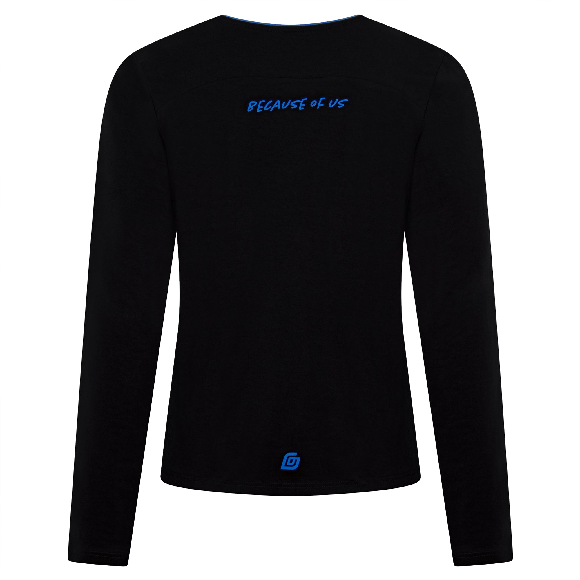 Damen Longshirt Schwarz