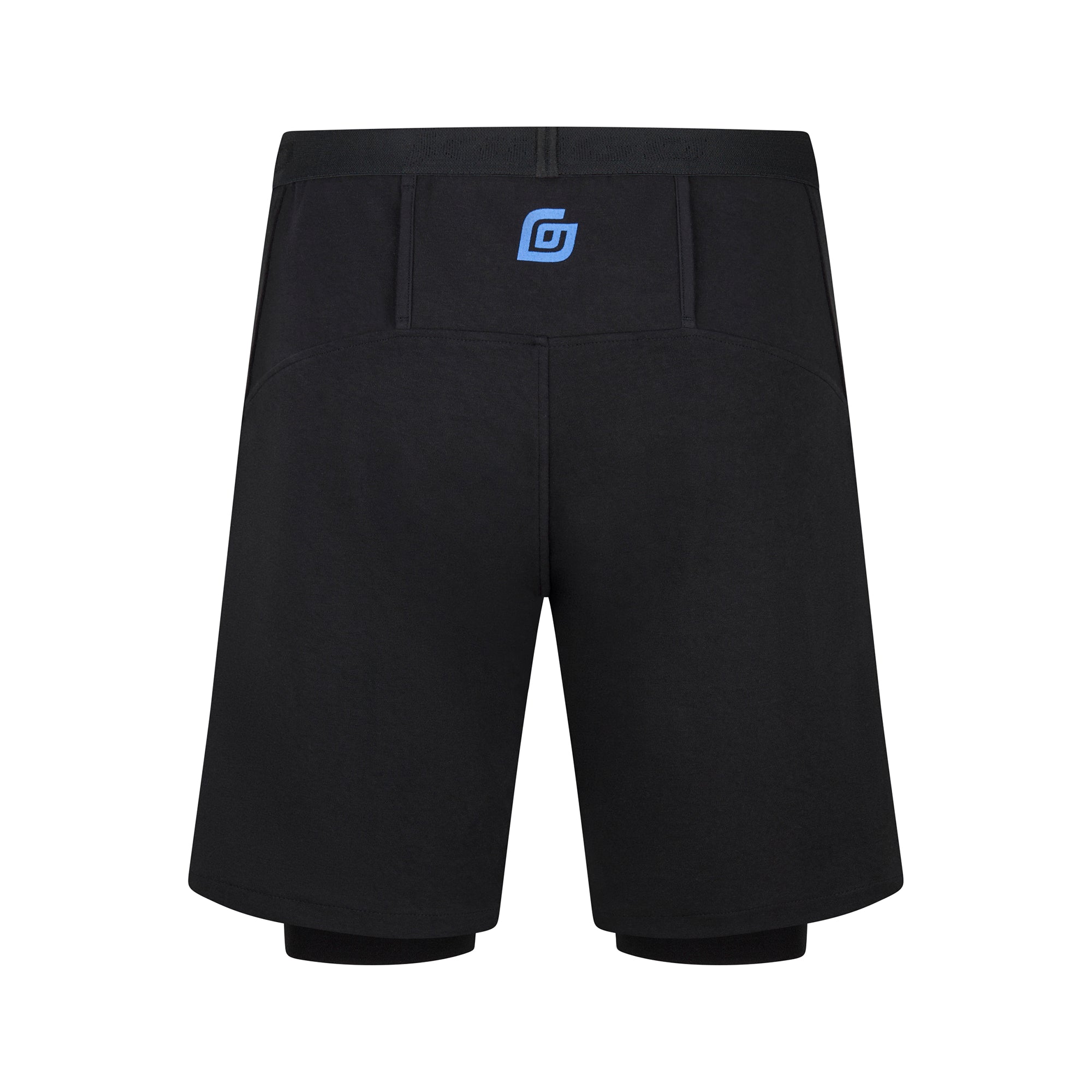 KiiGO Shorts Herren 2-in-1 Außenshort in Biobaumwolle, innen Radlerhose in atmungsaktivem, weichen Tencel