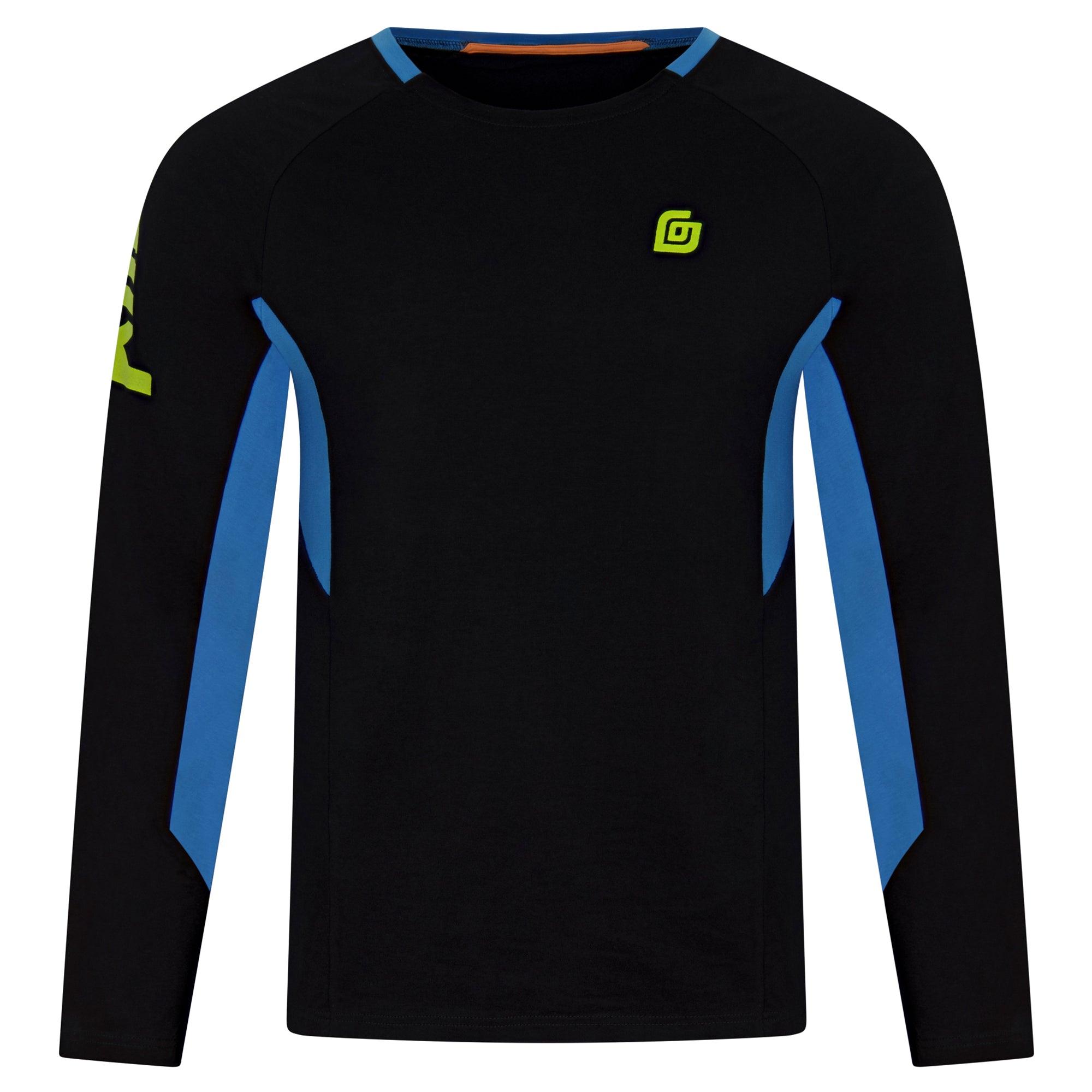 Herren Longshirt Schwarz