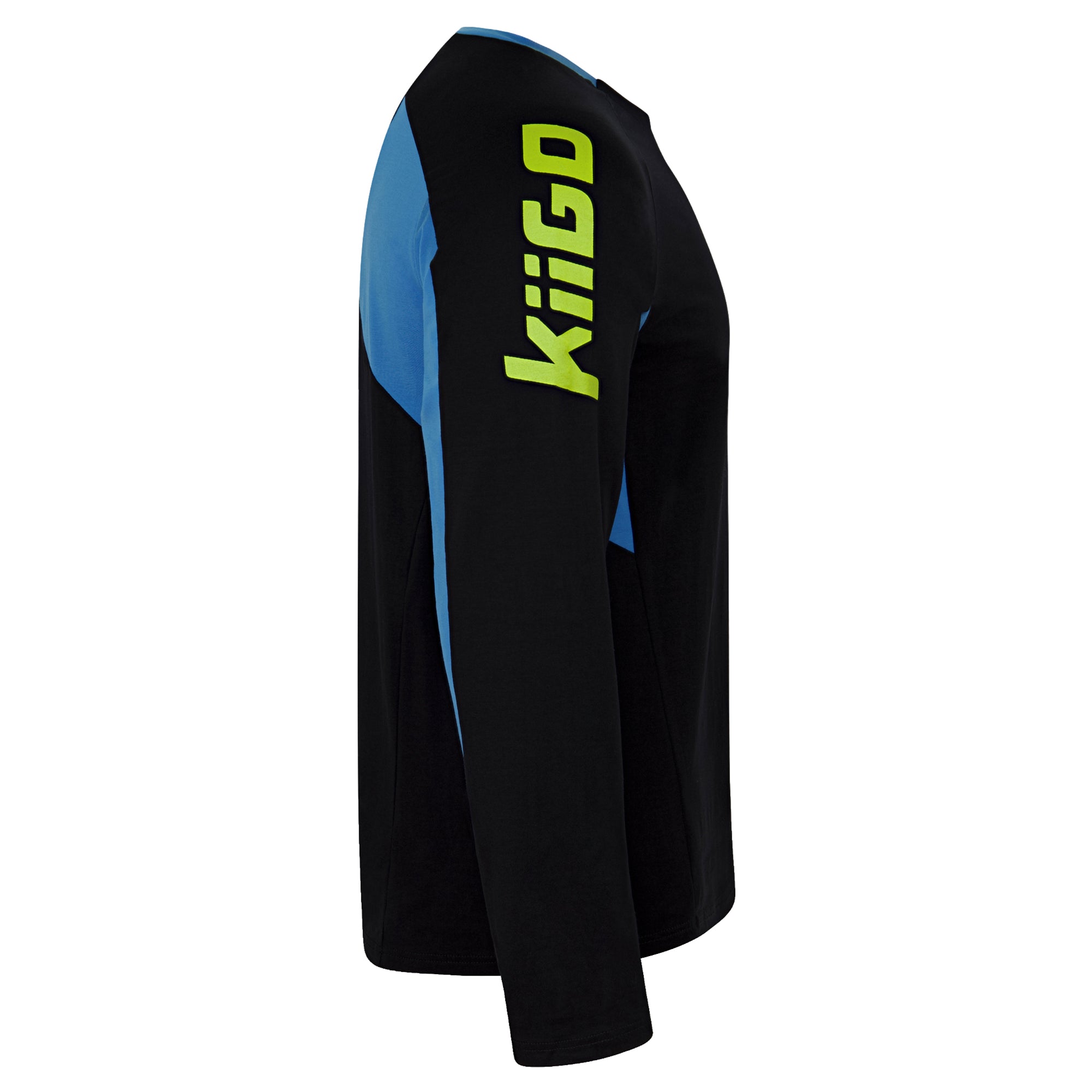 Herren Longshirt Schwarz